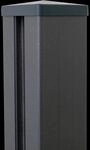 GroJa Alu-Steckzaunpfosten 9x9 inkl. Kappe Anthrazit DB703 3000 mm