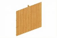 Skan Holz Carport R&uuml;ckwand - Deckelschalung R&uuml;ckwand: 362 x 330 cm eiche hell