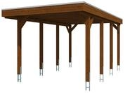 Skan Holz Friesland - Flachdach Carport aus Nadelholz Breite 320 cm 320 x 555 cm