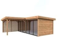 Palmako Gartenhaus Connect Lenna 24,9 m&sup2; Set 713 Slide Plus mit