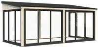 Palmako Glashaus Lumi 16,2 m&sup2; (Wintergartenanbau) - Slide transparent tauchgrundiert