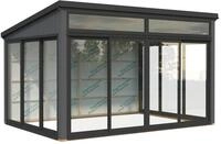 Palmako Glashaus Saga 11,6 m&sup2; Slide (Wintergartenanbau inkl. R&uuml;ckwand)...