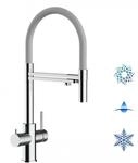 5 Wege Wasserhahn K&uuml;chenarmatur, Edelstahl Massiv mit 360&deg; schwenkbarem...