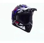 LS2 Crosshelm MX708 Fast II Grotesk Grau Blau Rot M