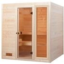 Weka Sauna Valida Gr. 2 mit Glast&uuml;r + Fenster - Massivholzsauna 38 mm 5,4 kW