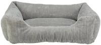 TRIXIE Vital Bett Jonna, Cordpl&uuml;sch, eckig, 120 &times; 80 cm, hellgrau