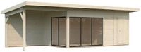 Palmako Gartenhaus Andrea 15,2 + 7,9 m&sup2; Slide Plus 44 mm transparent...