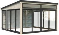 Palmako Glashaus Saga 16,6 m&sup2; Slide transparent tauchgrundiert
