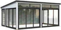 Palmako Glashaus Saga 23,3 m&sup2; Slide Plus wei&szlig; lackiert