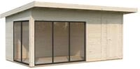 Palmako Gartenhaus Andrea 15,2 m&sup2; Slide Plus - 44 mm naturbelassen