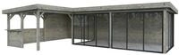 Palmako Gartenhaus Connect Lenna 33,2 m&sup2; Set 721 Slide Plus mit