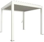 Biohort Pergola B 312 x T 312 x H 255 cm (Gr. 3x3) Rahmen: wei&szlig; / Dachlamellen: