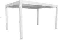 Biohort Pergola B 460 x T 312 x H 255 cm (Gr. 4,5x3), Rahmen: wei&szlig; / Dachlamellen: