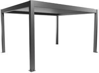 Biohort Pergola B 460 x T 367,5 x H 255 cm (Gr. 4,5x3,5), Rahmen: quarzgrau-metallic