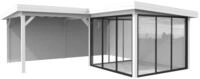 Palmako Carport/Pavillon Connect Lenna 24,9 m&sup2; Set 412 Slide wei&szlig; lackiert