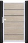 GroJa BasicLine PVC Stecksystem Premium Universal Einzeltor mit Alurahmen