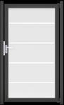 GroJa Ambiente Einzeltor 100 x 180 cm mit Alurahmen Anthrazit DB 703...