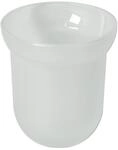 Bravat Tropfschale f&uuml;r WC-B&uuml;rstengarnitur Metasoft - Glas, mineralwei&szlig;