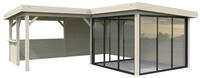 Palmako Gartenhaus Connect Lenna 24,9 m&sup2; Set 710 Slide Plus mit