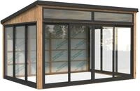 Palmako Glashaus Saga 11,6 m&sup2; Slide Plus (Wintergartenanbau inkl. R&uuml;ckwand)