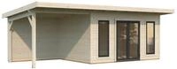 Palmako Gartenhaus Aurelia 12,7+7,9 m&sup2; - 44 mm naturbelassen