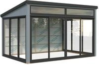 Palmako Glashaus Saga 11,6 m&sup2; Slide (Wintergartenanbau inkl. R&uuml;ckwand)...