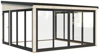 Palmako Glashaus Lumi 16,6 m&sup2; Slide naturbelassen