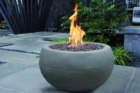 Gardenforma Gasfeuerstelle Marra, Beton-Optik grau, aus Faserbeton Betongrau