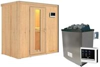 Karibu Sauna Variado mit Fronteinstieg 68 mm - 9 kW Ofen inkl. Steuerger&auml;t-