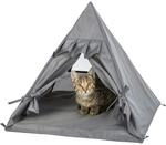 H&ouml;hle Tipi Samoa, 55 &times; 50 &times; 55 cm, grau