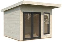 Palmako Gartenhaus Aurelia 8,4 m&sup2; - 44 mm transparent tauchgrundiert