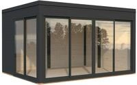 Palmako Gartenhaus Serena 12,6 m&sup2; Set 1 Slide - 44 mm anthrazit lackiert