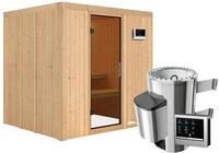 Karibu Sauna Daria - 68 mm Systemsauna - 230 Volt Plug & Play-3,6 kW Plug&Play Ofen