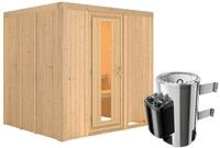 Karibu Sauna Daria - 68 mm Systemsauna - 230 Volt Plug & Play-3,6 kW Plug&Play...
