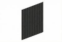 Skan Holz Carport Seitenwand - Deckelschalung Seitenwand: 230 x 330 cm anthrazit