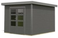 Karibu Metall-Holzgartenhaus Hybridhaus Pluto B - 28mm-271 x 271 cm-