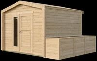 Weka Mehrzweck-Gartenhaus Killarney - 19/28 mm 300 x 300 cm - 28 mm (Gr. 4)...