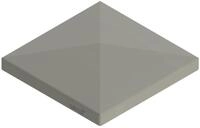 OSMO Pfostenkappe Dach Grau Typ D 10x10