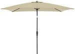 doppler Mittelmastschirm LIFE 250 x 200 Lift, Aluminium Anthrazit / 100 %...