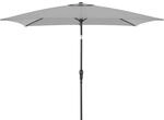 doppler Mittelmastschirm LIFE 250 x 200 Lift, Aluminium Anthrazit / 100 %...