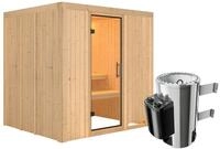 Karibu Sauna Daria - 68 mm Systemsauna - 230 Volt Plug & Play-3,6 kW Plug&Play...
