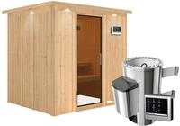 Karibu Sauna Daria - 68 mm Systemsauna - 230 Volt Plug & Play-3,6 kW Plug&Play...
