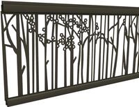 T&J ECOSTECK-Gitterf&uuml;llung Bambus ANTHRAZIT, 20 x 280 x 1800 mm Aluminium