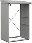 H&ouml;rmann Kaminholzregal Berry B 123 x T 103 cm (KHR Typ 1), Motiv Modern (mit...