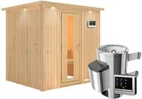 Karibu Sauna Daria - 68 mm Systemsauna - 230 Volt Plug & Play-3,6 kW Plug&Play...