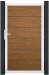 GroJa BasicLine PVC Stecksystem Premium Universal Einzeltor mit Alurahmen...
