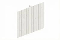 Skan Holz Carport R&uuml;ckwand - Deckelschalung R&uuml;ckwand: 362 x 330 cm wei&szlig;