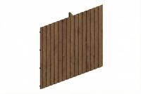 Skan Holz Carport R&uuml;ckwand - Deckelschalung R&uuml;ckwand: 362 x 330 cm nussbaum