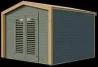 Weka Mehrzweck-Gartenhaus Killarney - 19/28 mm 300 x 300 cm - 28 mm (Gr. 4)