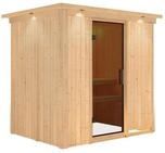Karibu Sauna Fanja - 68 mm Systemsauna - 230 Volt Plug & Play-Ohne Ofen-Inkl.
